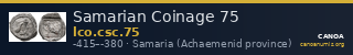 Samarian Coinage 75 — CANOA