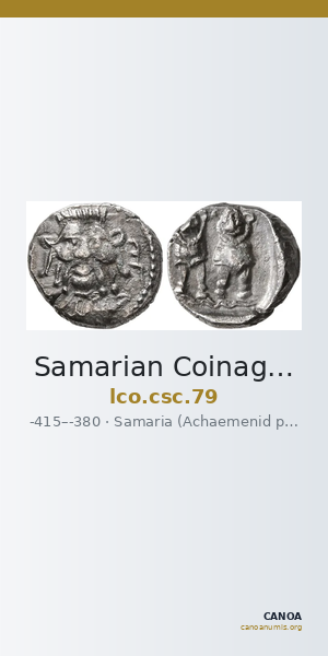 Samarian Coinage 79 — CANOA