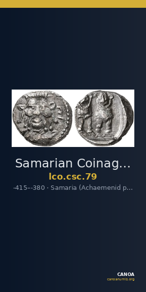 Samarian Coinage 79 — CANOA