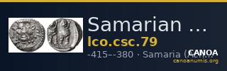 Samarian Coinage 79 — CANOA