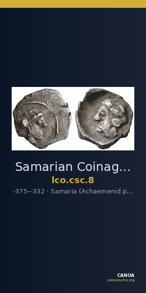 Samarian Coinage 8 — CANOA
