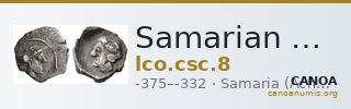 Samarian Coinage 8 — CANOA