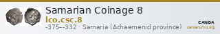 Samarian Coinage 8 — CANOA