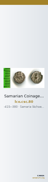 Samarian Coinage 80 — CANOA