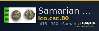 Samarian Coinage 80 — CANOA