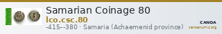 Samarian Coinage 80 — CANOA