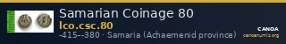 Samarian Coinage 80 — CANOA