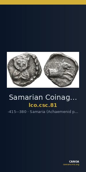 Samarian Coinage 81 — CANOA