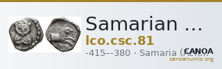 Samarian Coinage 81 — CANOA