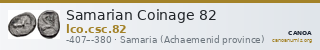 Samarian Coinage 82 — CANOA