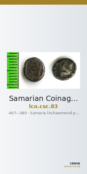 Samarian Coinage 83 — CANOA