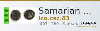 Samarian Coinage 83 — CANOA