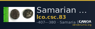 Samarian Coinage 83 — CANOA