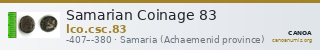 Samarian Coinage 83 — CANOA