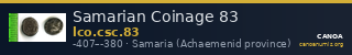 Samarian Coinage 83 — CANOA