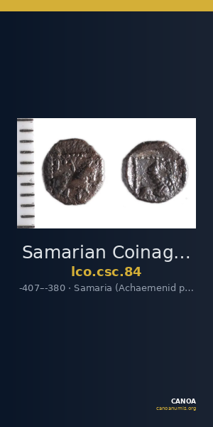 Samarian Coinage 84 — CANOA