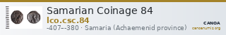 Samarian Coinage 84 — CANOA