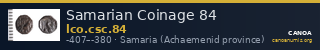 Samarian Coinage 84 — CANOA