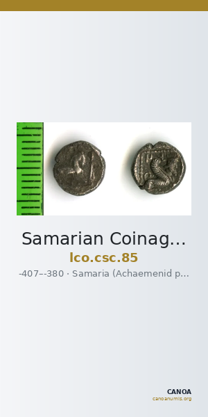 Samarian Coinage 85 — CANOA