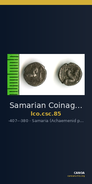 Samarian Coinage 85 — CANOA