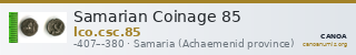 Samarian Coinage 85 — CANOA