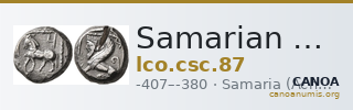 Samarian Coinage 87 — CANOA