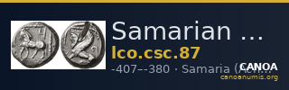 Samarian Coinage 87 — CANOA