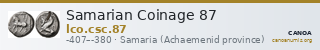 Samarian Coinage 87 — CANOA