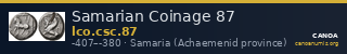 Samarian Coinage 87 — CANOA