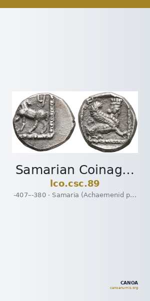Samarian Coinage 89 — CANOA