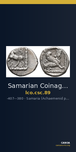 Samarian Coinage 89 — CANOA
