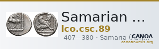 Samarian Coinage 89 — CANOA