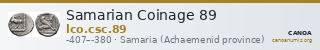Samarian Coinage 89 — CANOA