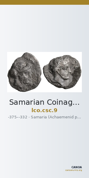 Samarian Coinage 9 — CANOA