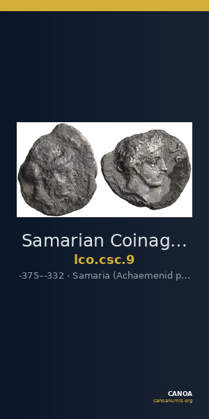 Samarian Coinage 9 — CANOA