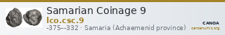 Samarian Coinage 9 — CANOA