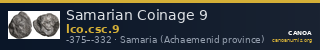 Samarian Coinage 9 — CANOA