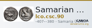 Samarian Coinage 90 — CANOA