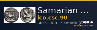 Samarian Coinage 90 — CANOA