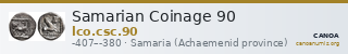 Samarian Coinage 90 — CANOA