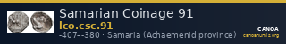 Samarian Coinage 91 — CANOA