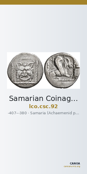 Samarian Coinage 92 — CANOA