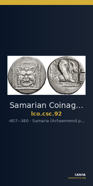 Samarian Coinage 92 — CANOA