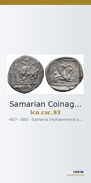 Samarian Coinage 93 — CANOA
