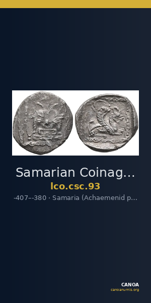 Samarian Coinage 93 — CANOA