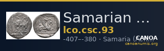 Samarian Coinage 93 — CANOA