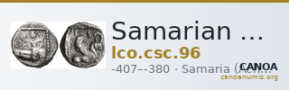 Samarian Coinage 96 — CANOA