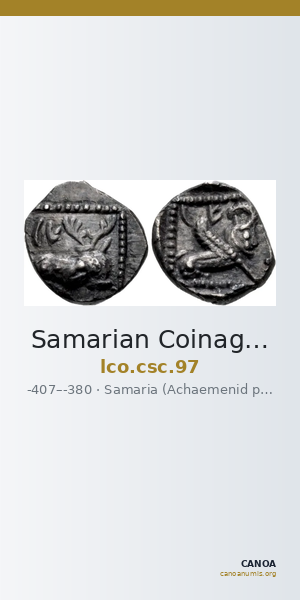Samarian Coinage 97 — CANOA
