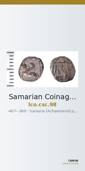 Samarian Coinage 98 — CANOA