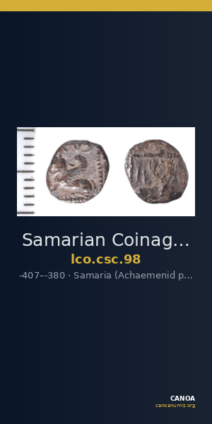Samarian Coinage 98 — CANOA